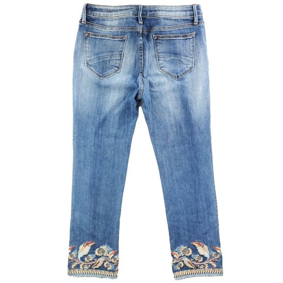 Driftwood Colette Classic Fit Jeans Floral Raw Hem Women's "29x26" Actual 31x26 - Picture 2 of 11